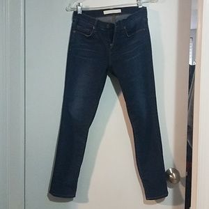 Jbrand capri length dark blue skinnies
